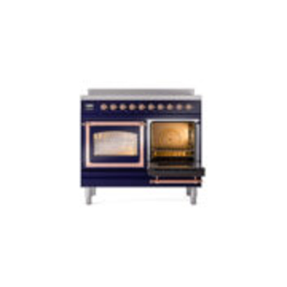 ILVE_UNDI406NMPMBP_Nostalgie_II_60"_Dual_Fuel_Range_side_oven_door_opened