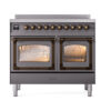 ILVE_UNDI406NMPMGB_Nostalgie_II_60"_Dual_Fuel_Range_front_view