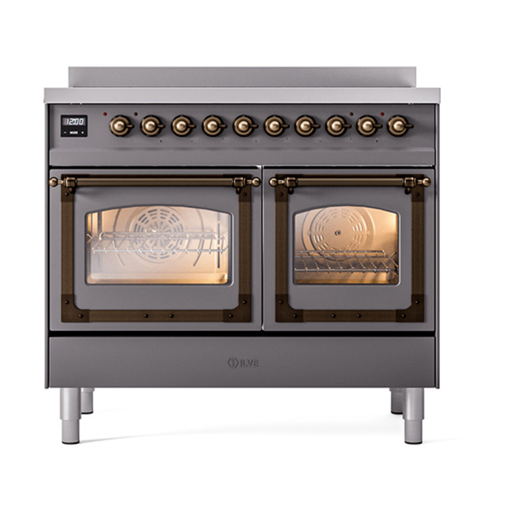 ILVE_UNDI406NMPMGB_Nostalgie_II_60"_Dual_Fuel_Range_front_view