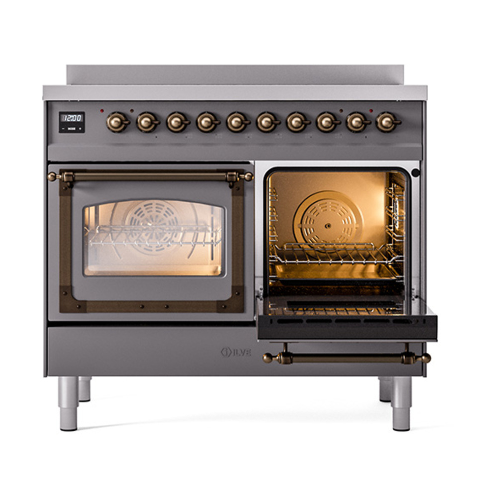 ILVE_UNDI406NMPMGB_Nostalgie_II_60"_Dual_Fuel_Range_side_oven_door_opened