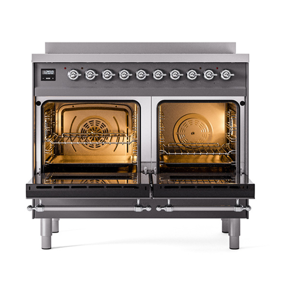ILVE_UNDI406NMPMGC_Nostalgie_II_60"_Dual_Fuel_Range_oven_door_opened