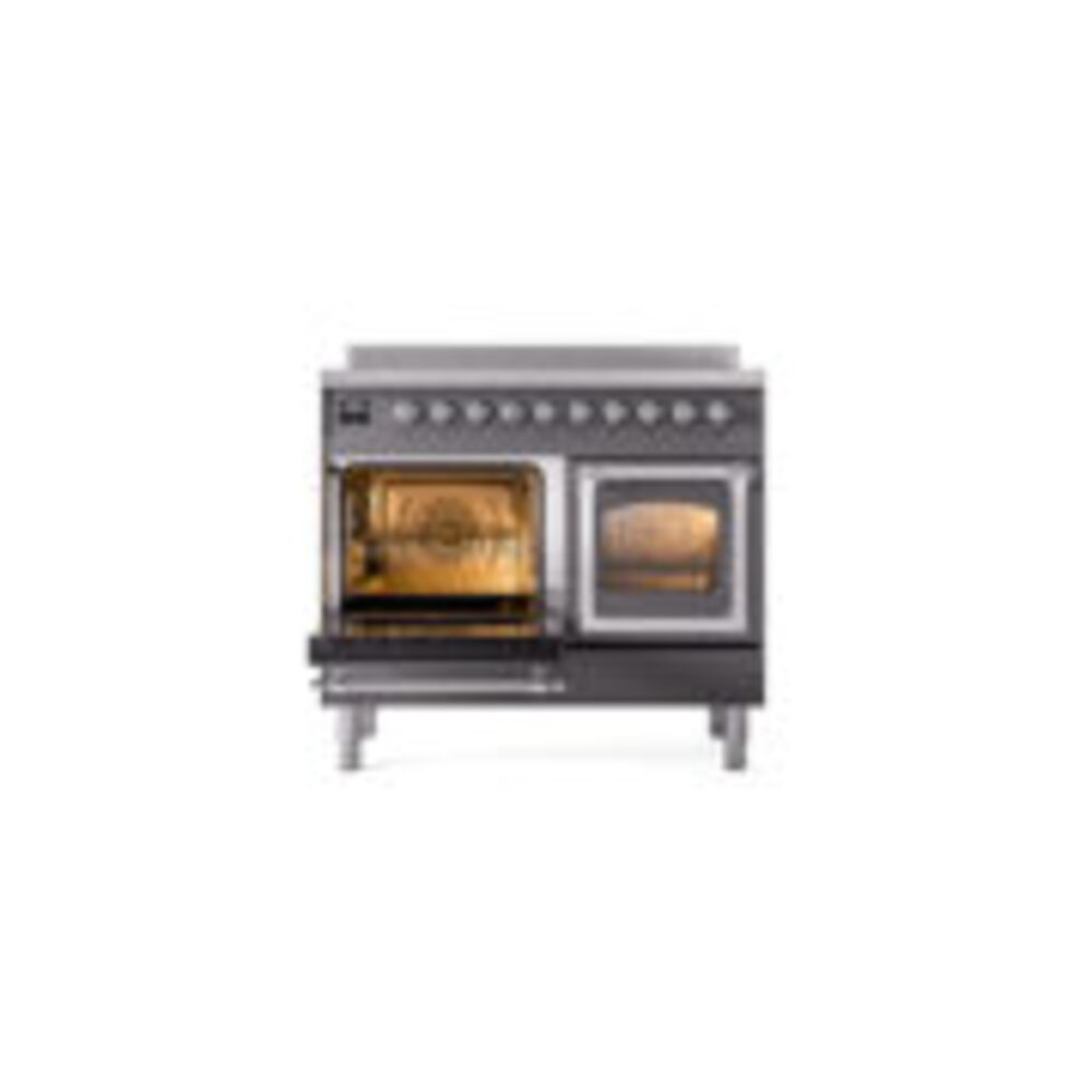 ILVE_UNDI406NMPMGC_Nostalgie_II_60"_Dual_Fuel_Range_main_oven_door_opened
