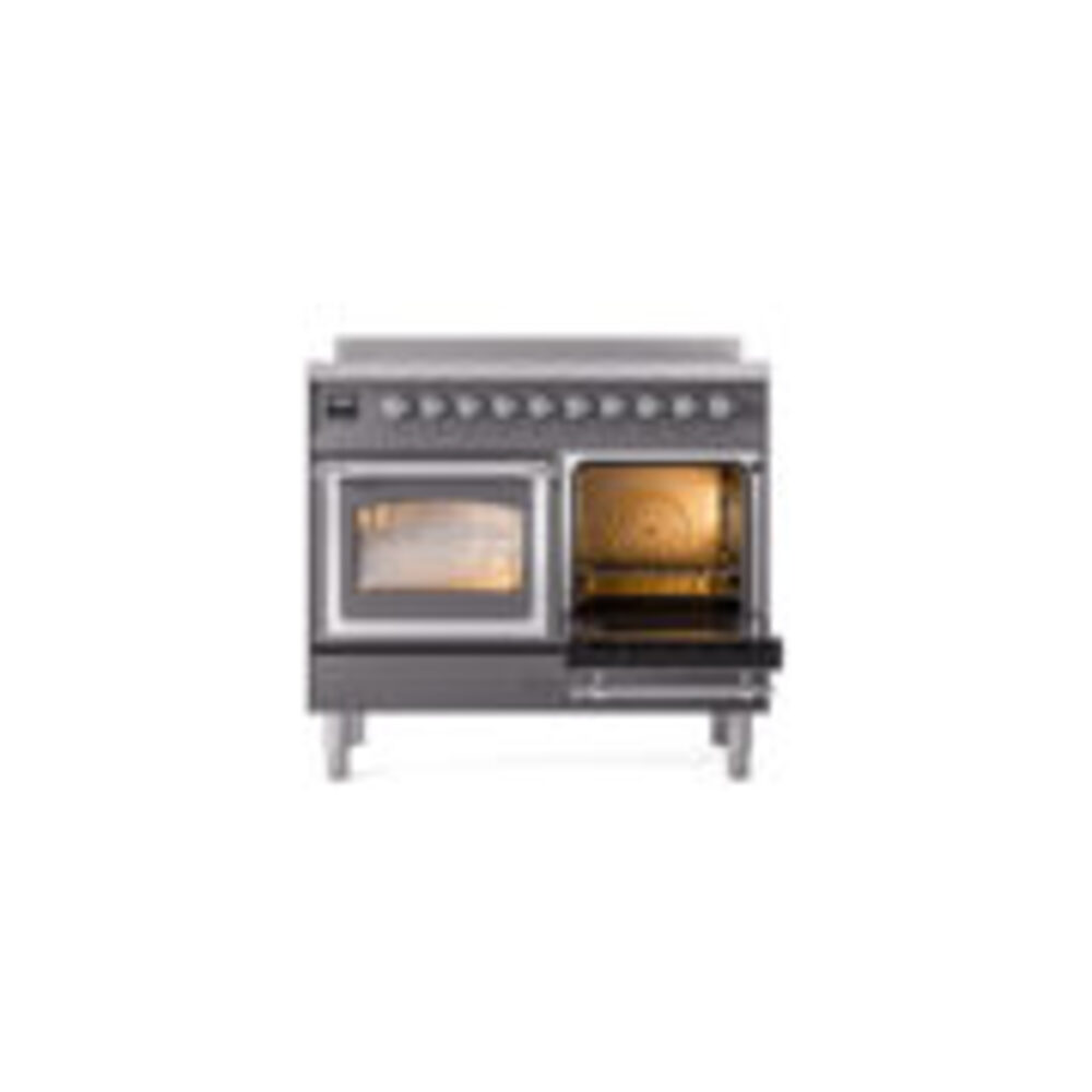 ILVE_UNDI406NMPMGC_Nostalgie_II_60"_Dual_Fuel_Range_side_oven_door_opened