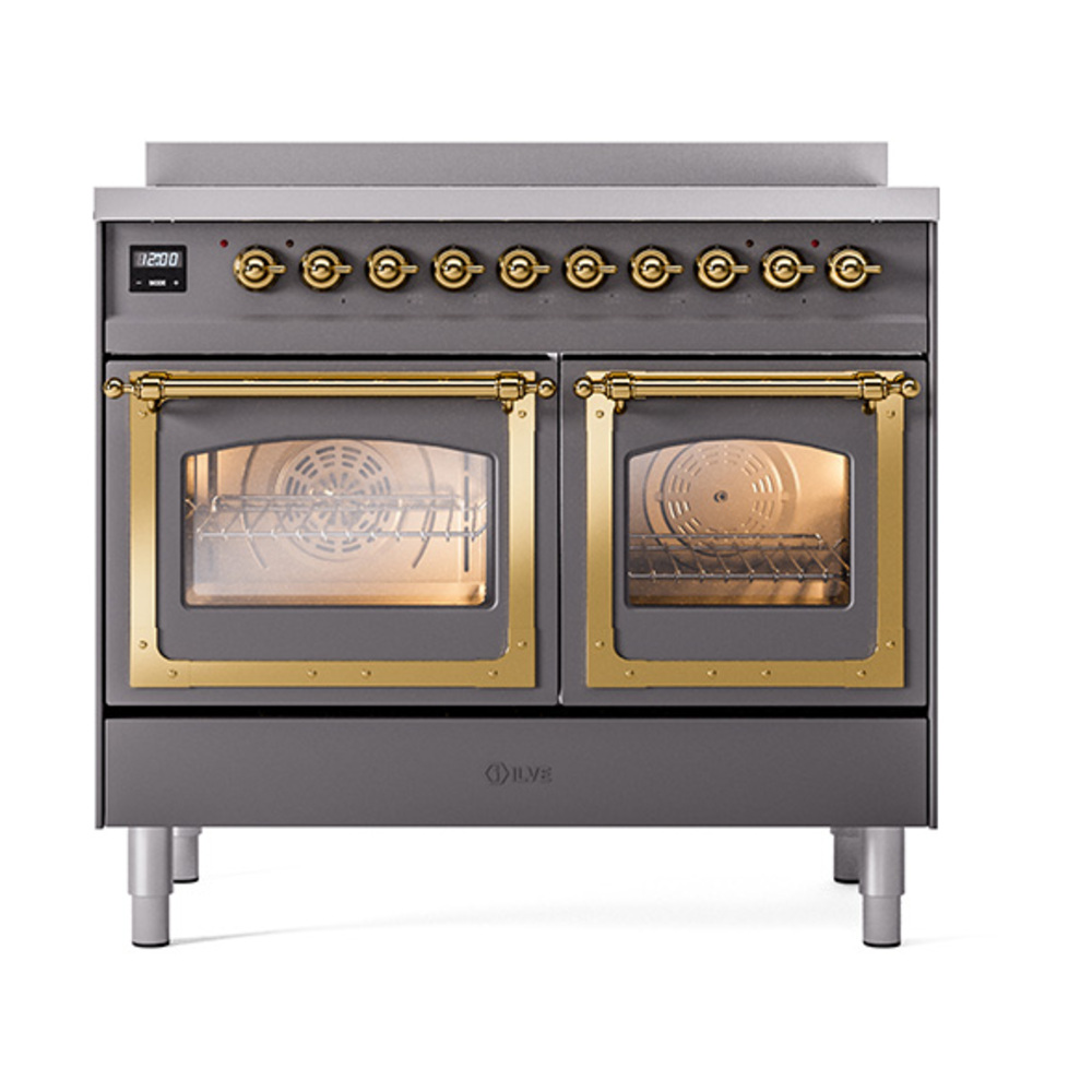 ILVE_UNDI406NMPMGG_Nostalgie_II_60"_Dual_Fuel_Range_front_view