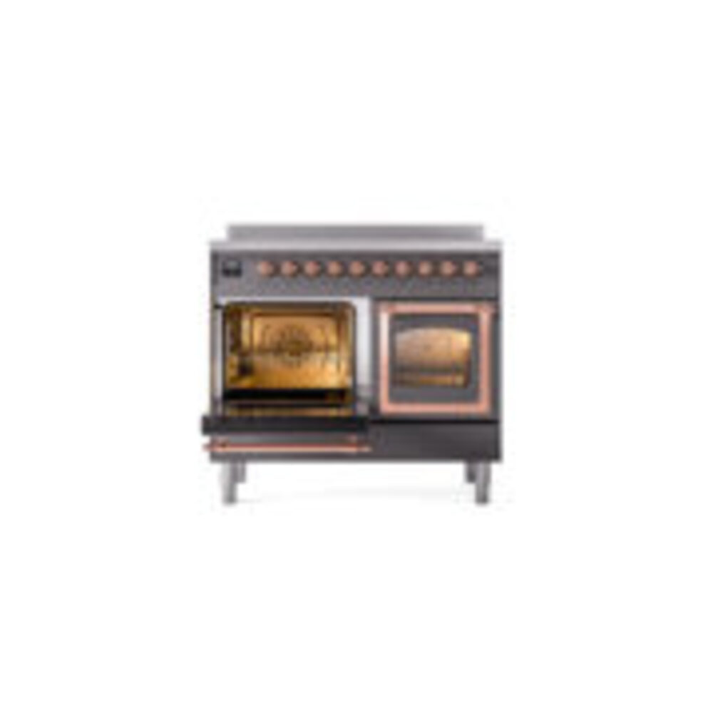 ILVE_UNDI406NMPMGP_Nostalgie_II_60"_Dual_Fuel_Range_main_oven_door_opened