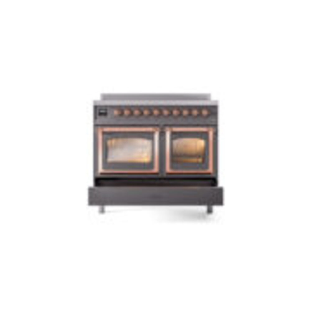 ILVE_UNDI406NMPMGP_Nostalgie_II_60"_Dual_Fuel_Range_drawer_opened