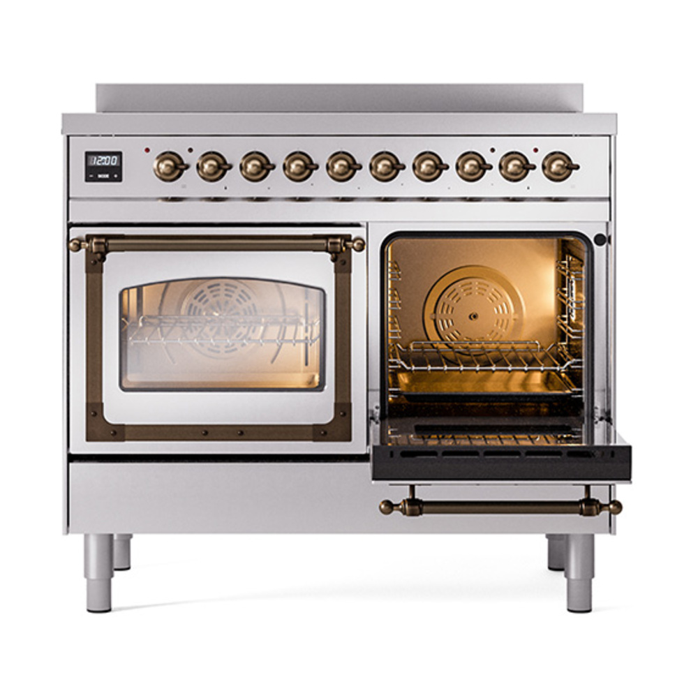 ILVE_UNDI406NMPSSB_Nostalgie_II_60"_Dual_Fuel_Range_side_oven_door_opened