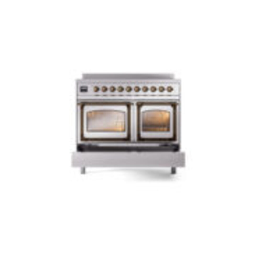 ILVE_UNDI406NMPSSB_Nostalgie_II_60"_Dual_Fuel_Range_drawer_opened