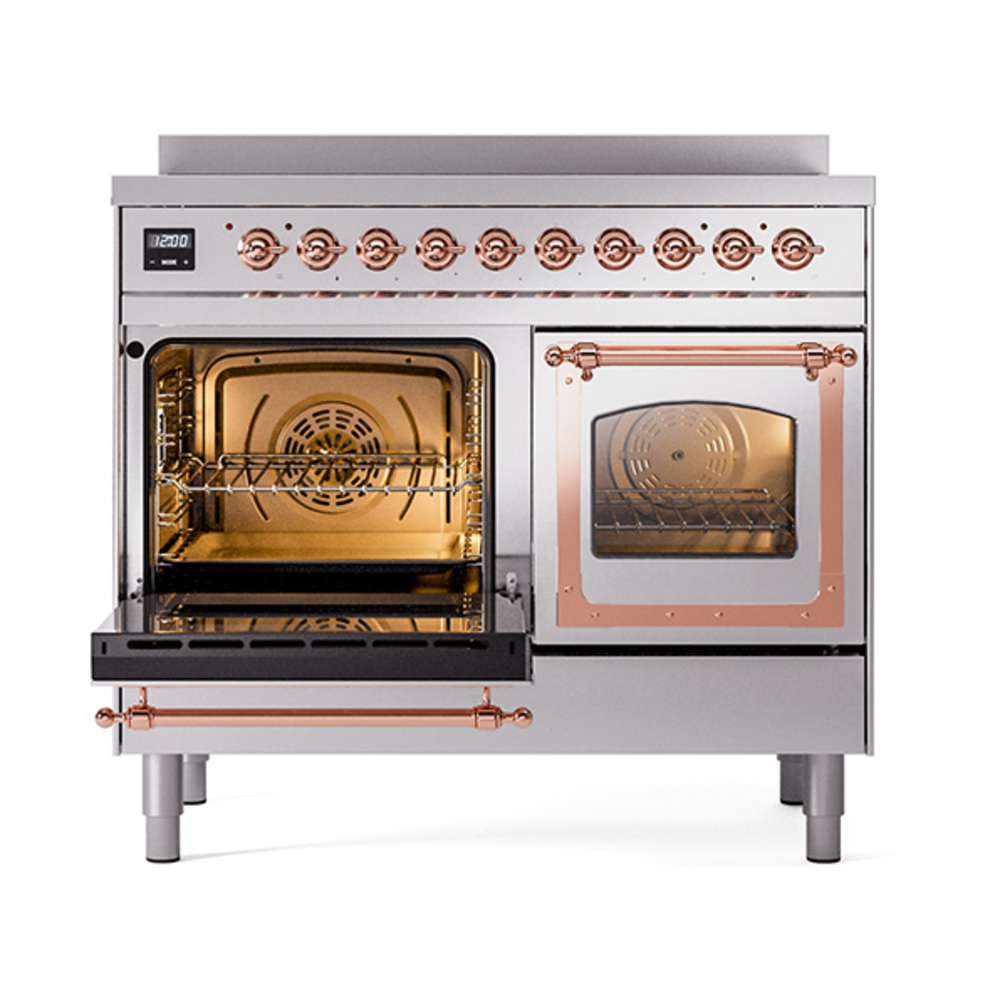 ILVE_UNDI406NMPSSP_Nostalgie_II_60"_Dual_Fuel_Range_main_oven_door_opened