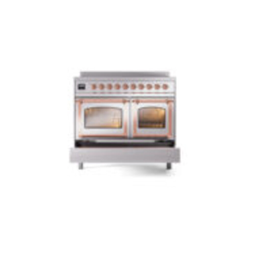 ILVE_UNDI406NMPSSP_Nostalgie_II_60"_Dual_Fuel_Range_drawer_opened