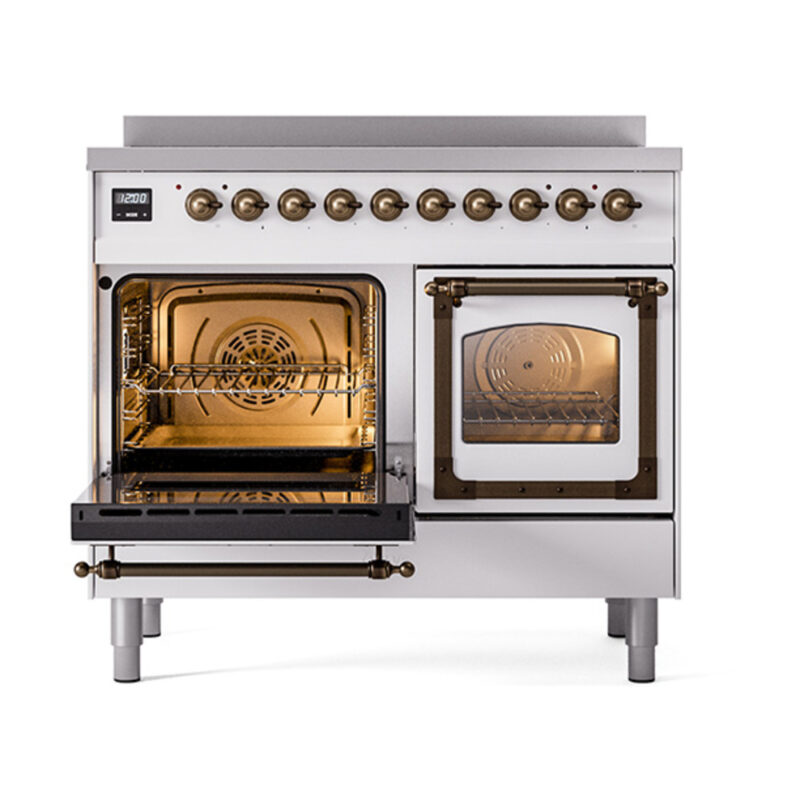 ILVE_UNDI406NMPWHB_Nostalgie_II_60"_Dual_Fuel_Range_main_oven_door_opened