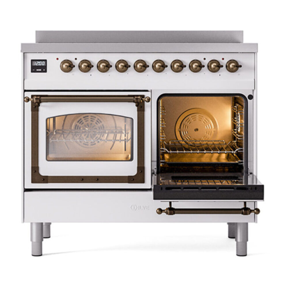 ILVE_UNDI406NMPWHB_Nostalgie_II_60"_Dual_Fuel_Range_side_oven_door_opened