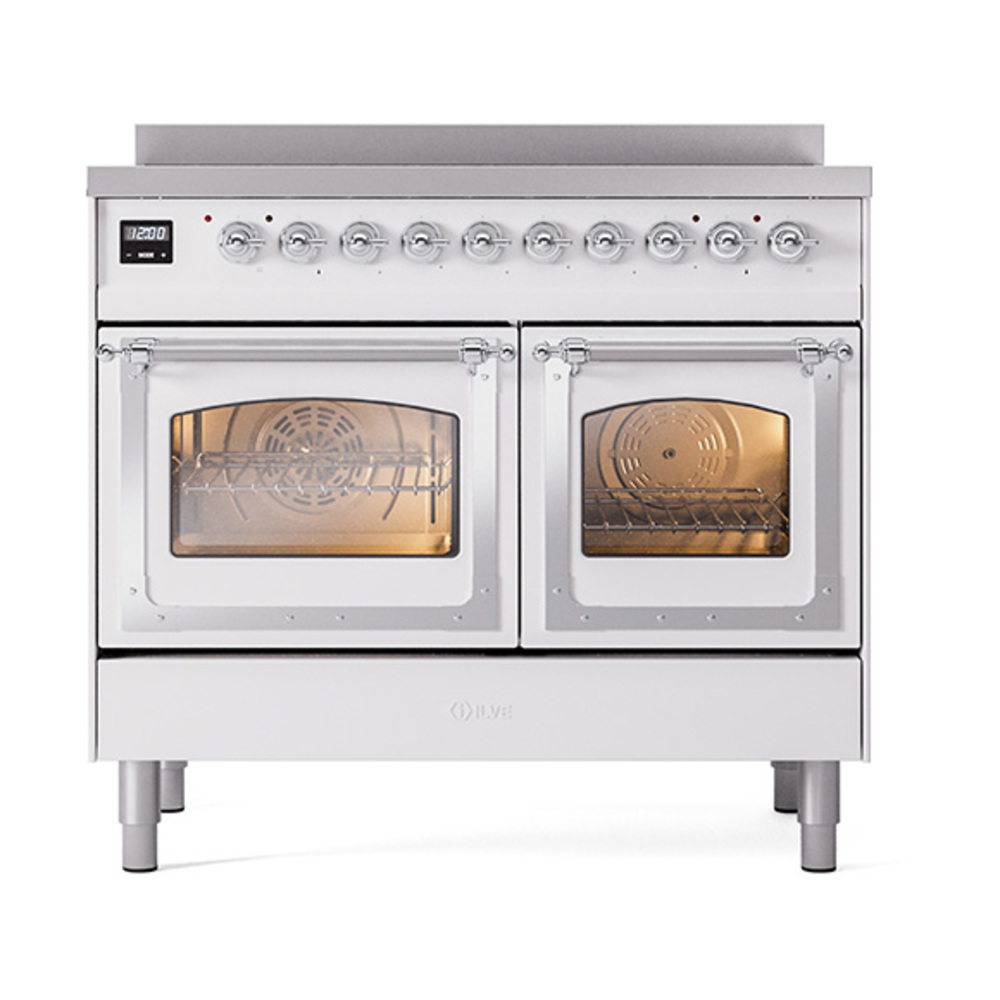 ILVE_UNDI406NMPWHC_Nostalgie_II_60"_Dual_Fuel_Range_front_view