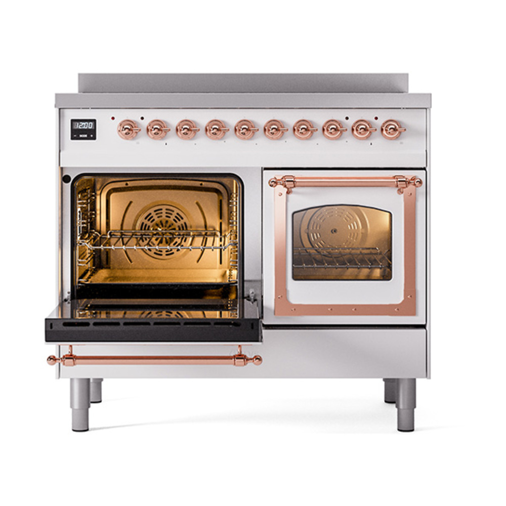 ILVE_UNDI406NMPWHP_Nostalgie_II_60"_Dual_Fuel_Range_main_oven_door_opened