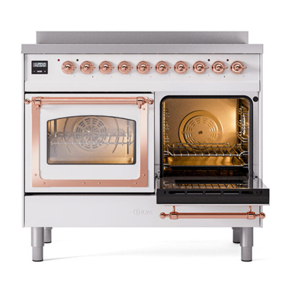 ILVE_UNDI406NMPWHP_Nostalgie_II_60"_Dual_Fuel_Range_side_oven_door_opened