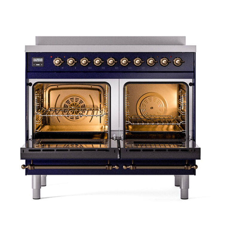 ILVE_UNDI406QNMPMBB_Nostalgie_II_60"_Dual_Fuel_Range_oven_door_opened