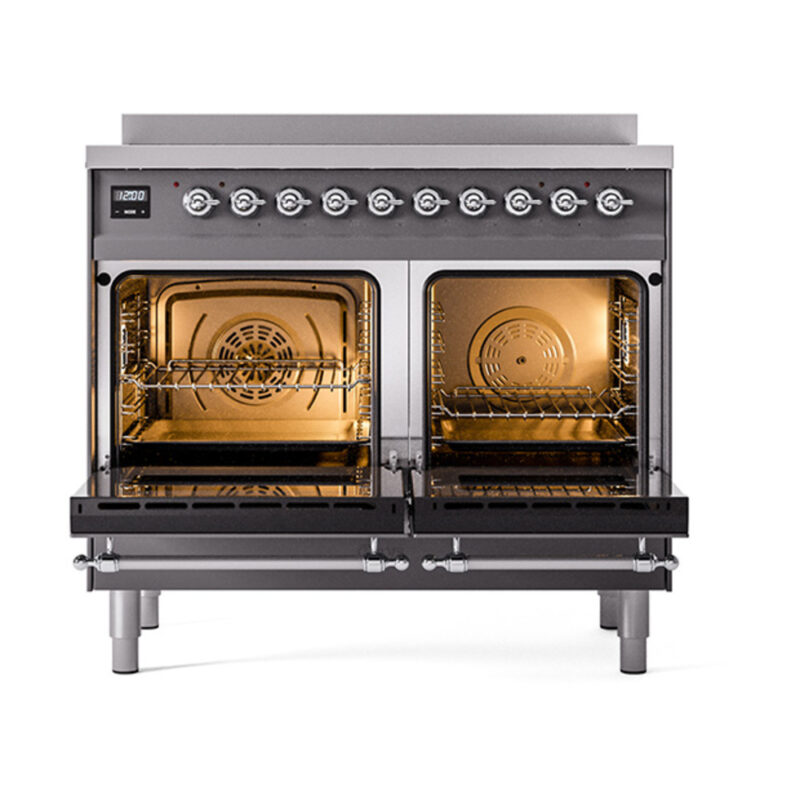 ILVE_UNDI406QNMPMGC_Nostalgie_II_60"_Dual_Fuel_Range_oven_door_opened