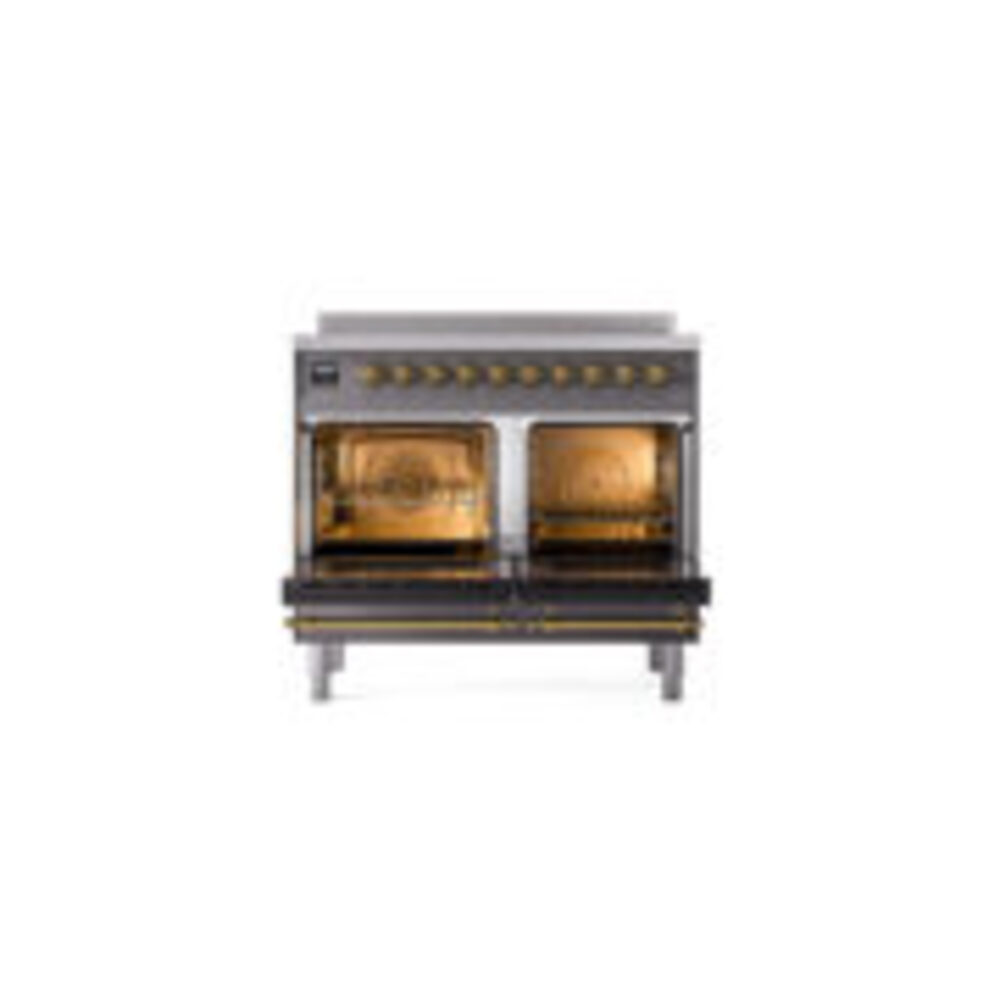 ILVE_UNDI406QNMPMGG_Nostalgie_II_60"_Dual_Fuel_Range_oven_door_opened