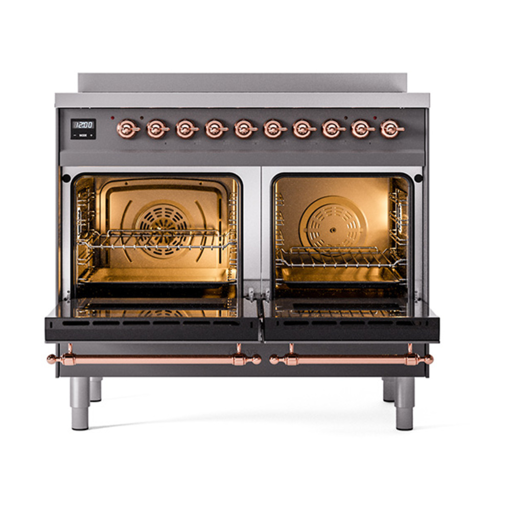 ILVE_UNDI406QNMPMGP_Nostalgie_II_60"_Dual_Fuel_Range_oven_door_opened