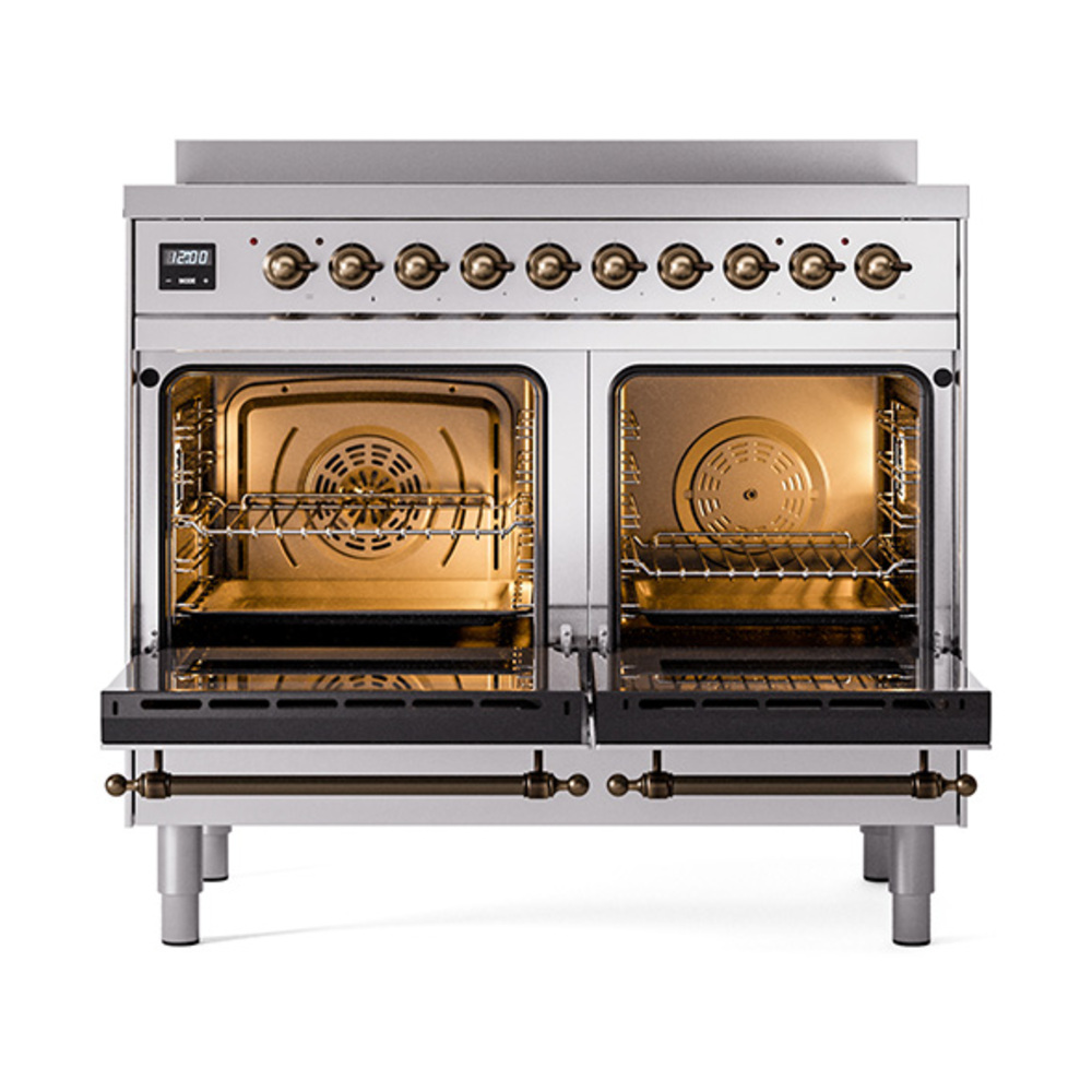ILVE_UNDI406QNMPSSB_Nostalgie_II_60"_Dual_Fuel_Range_oven_door_opened