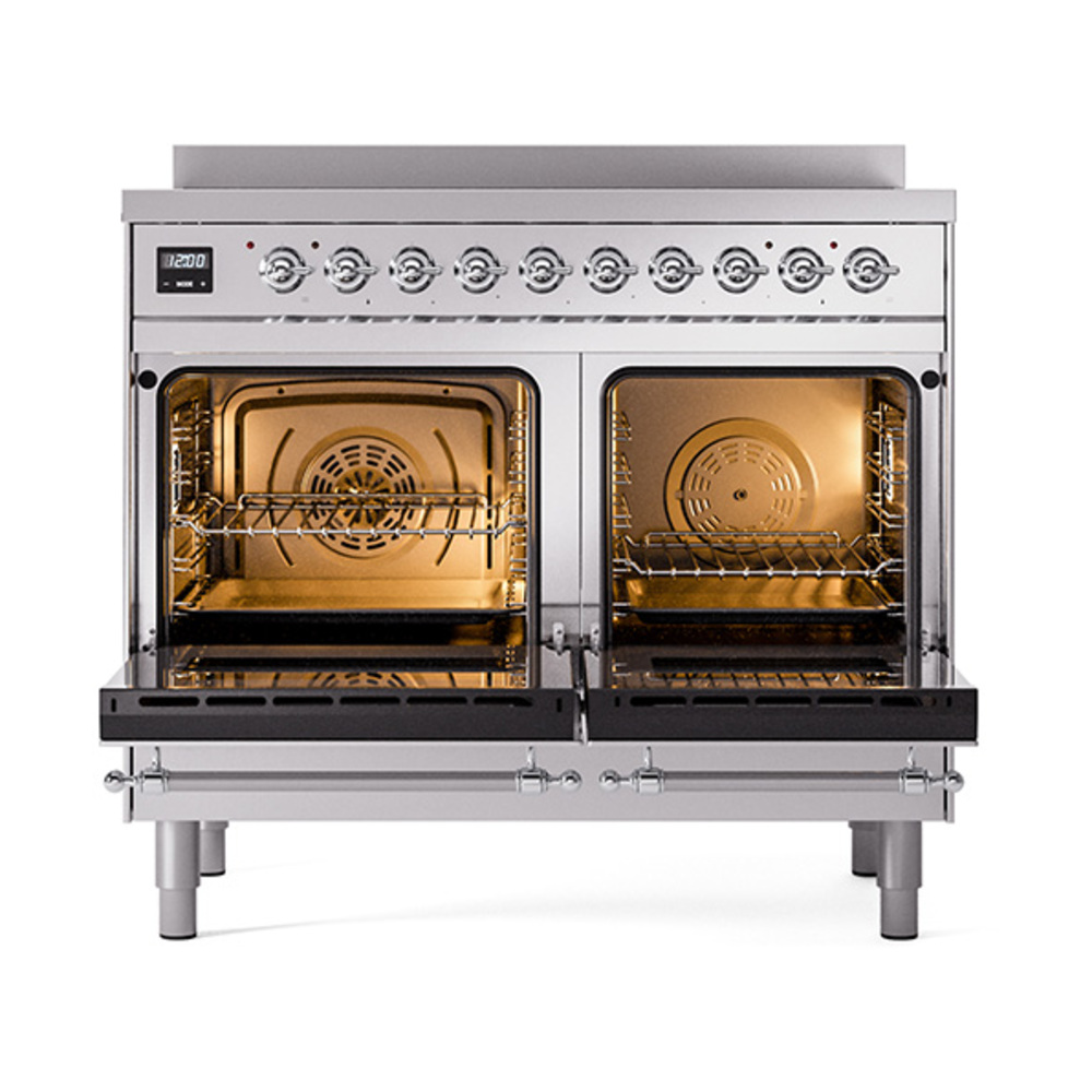 ILVE_UNDI406QNMPSSC_Nostalgie_II_60"_Dual_Fuel_Range_oven_door_opened