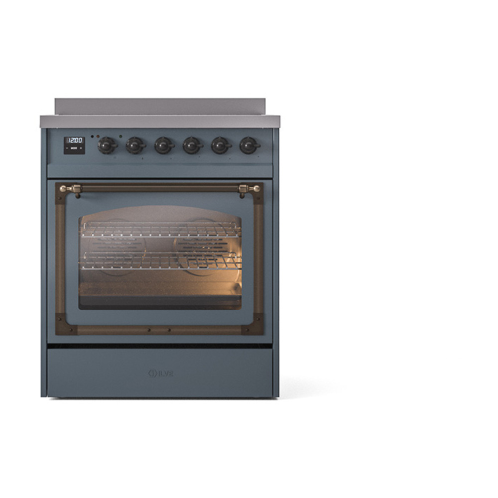 ILVE_UNI304NMPBGB_Nostalgie_II_30"_Induction_Range_front_view