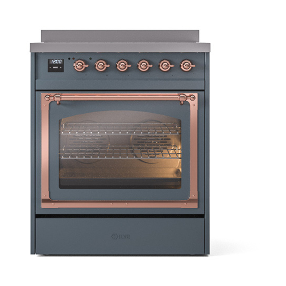 ILVE_UNI304NMPBGG_Nostalgie_II_30"_Induction_Range_front_view