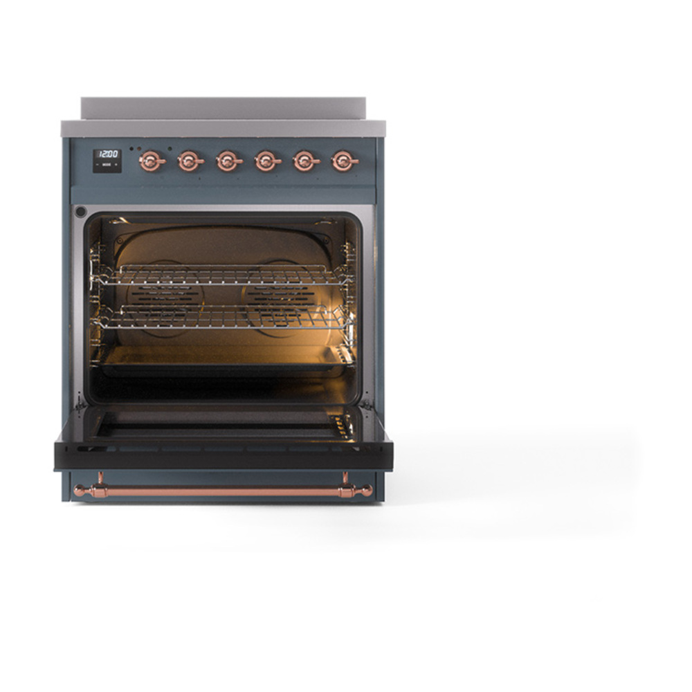 ILVE_UNI304NMPBGG_Nostalgie_II_30"_Induction_Range_oven_door_opened