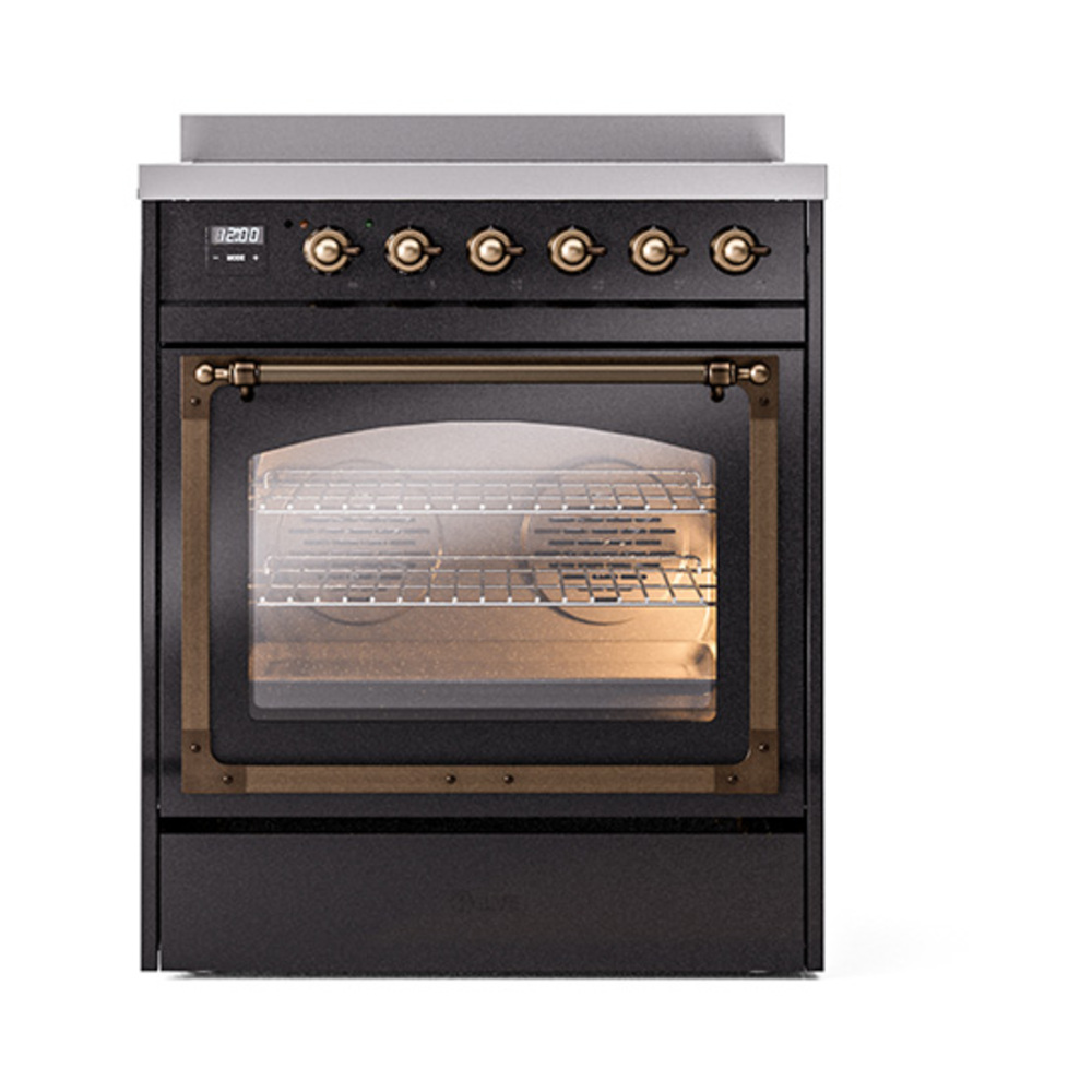 ILVE_UNI304NMPBKB_Nostalgie_II_30"_Induction_Range_front_view