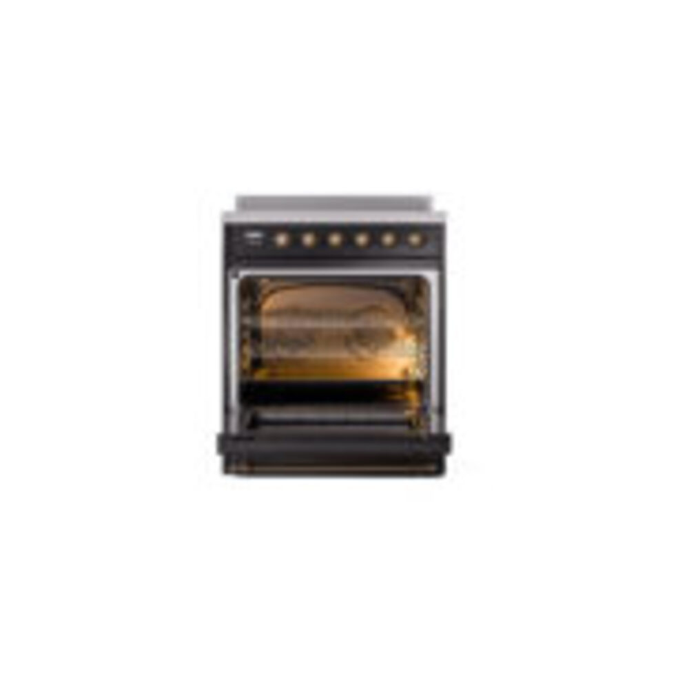 ILVE_UNI304NMPBKB_Nostalgie_II_30"_Induction_Range_oven_door_opened