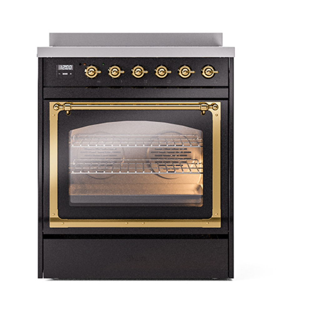 ILVE_UNI304NMPBKG_Nostalgie_II_30"_Induction_Range_front_view