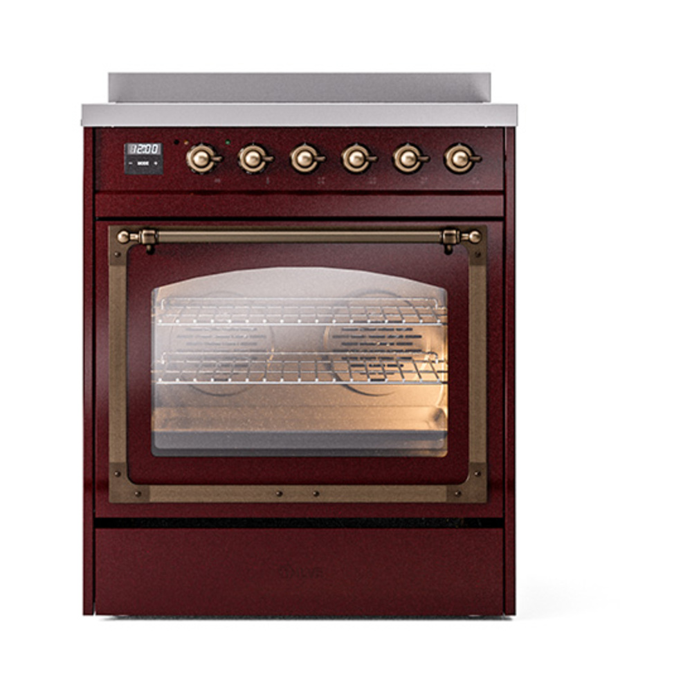 ILVE_UNI304NMPBUB_Nostalgie_II_30"_Induction_Range_front_view