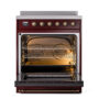 ILVE_UNI304NMPBUB_Nostalgie_II_30"_Induction_Range_oven_door_opened