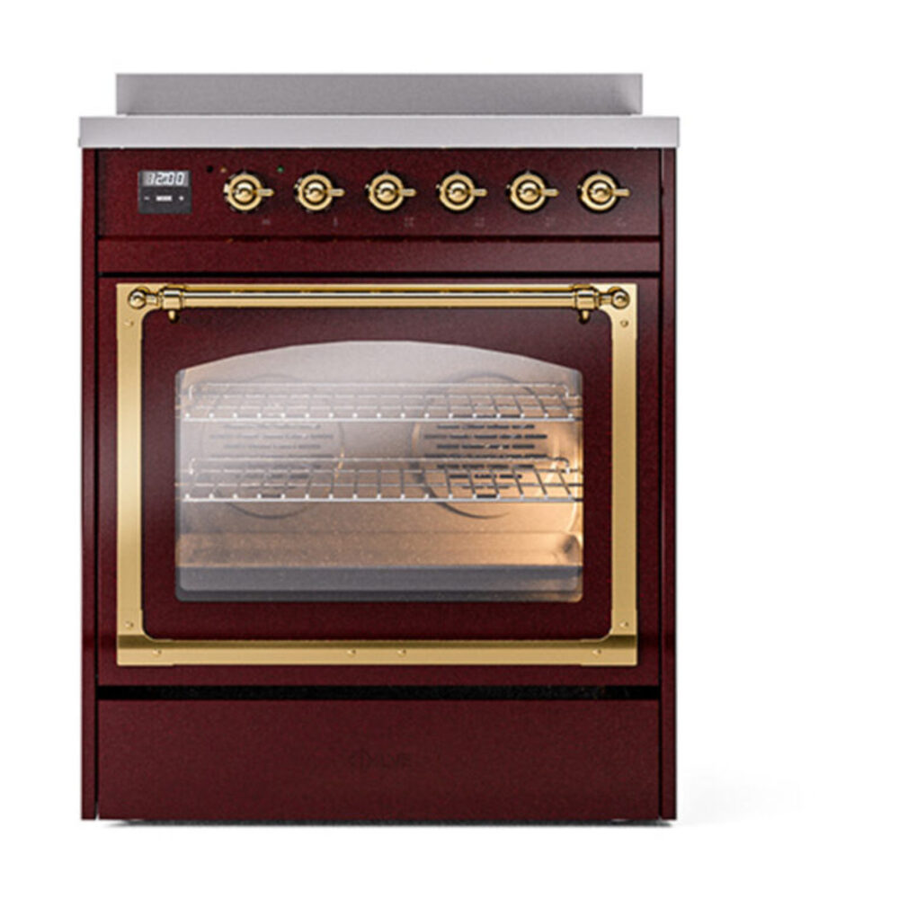 ILVE_UNI304NMPBUG_Nostalgie_II_30"_Induction_Range_front_view
