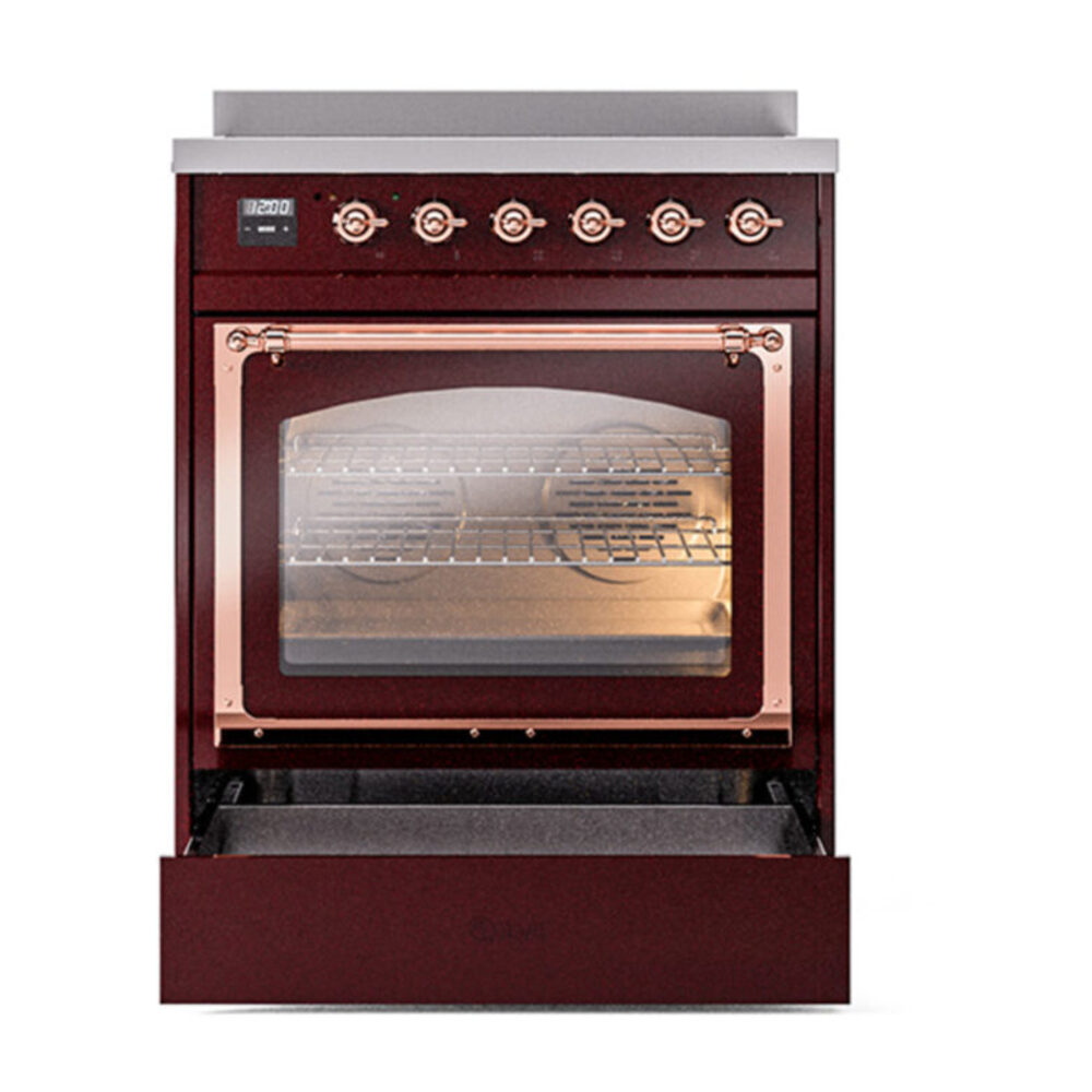 ILVE_UNI304NMPBUP_Nostalgie_II_30"_Induction_Range_drawer_opened