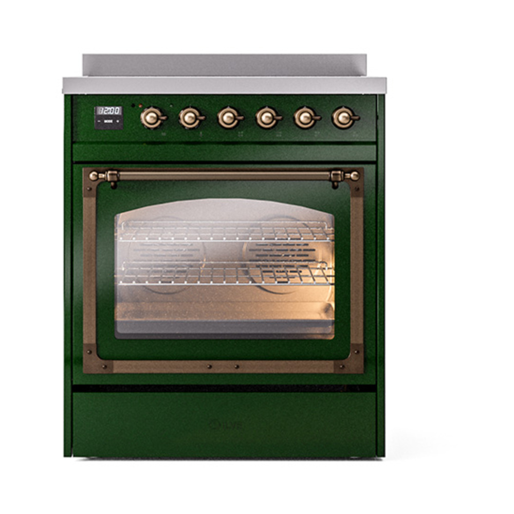 ILVE_UNI304NMPEGB_Nostalgie_II_30"_Induction_Range_front_view