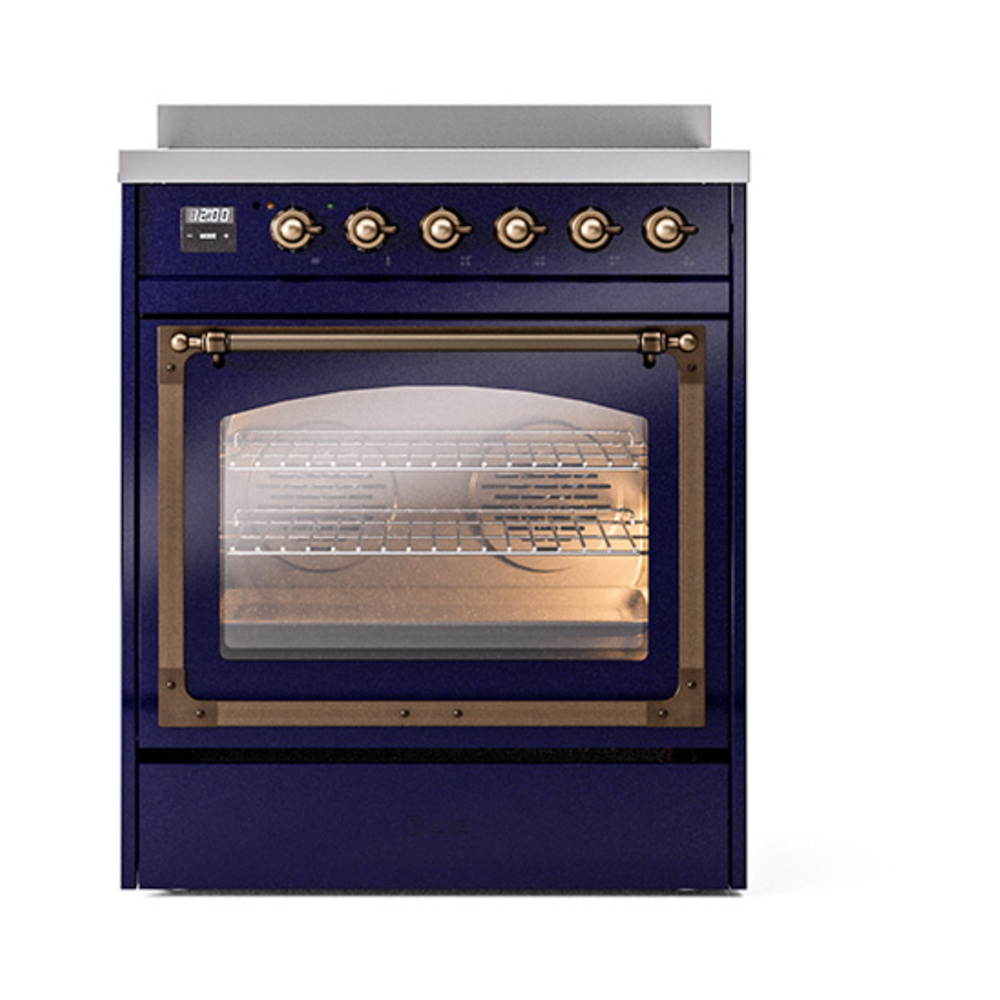 ILVE_UNI304NMPMBB_Nostalgie_II_30"_Induction_Range_front_view