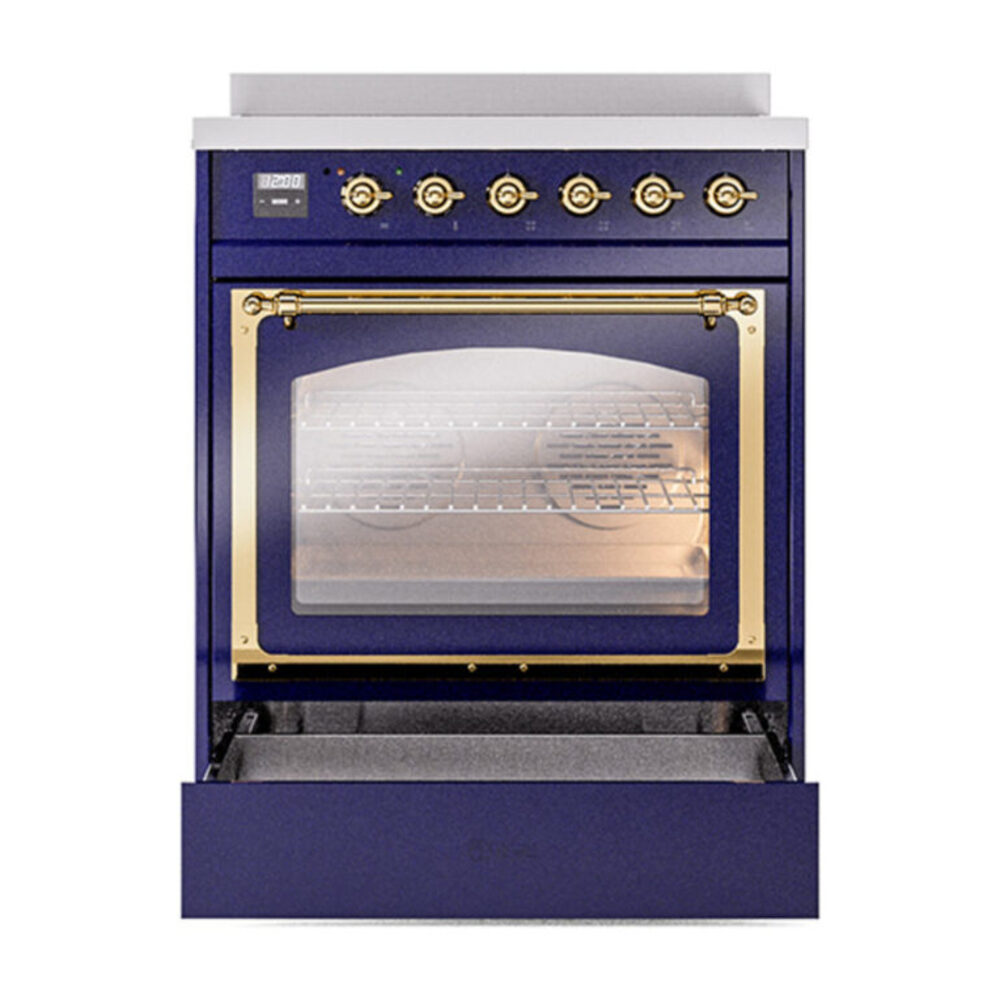 ILVE_UNI304NMPMBG_Nostalgie_II_30"_Induction_Range_drawer_opened