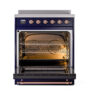 ILVE_UNI304NMPMBP_Nostalgie_II_30"_Induction_Range_oven_door_opened