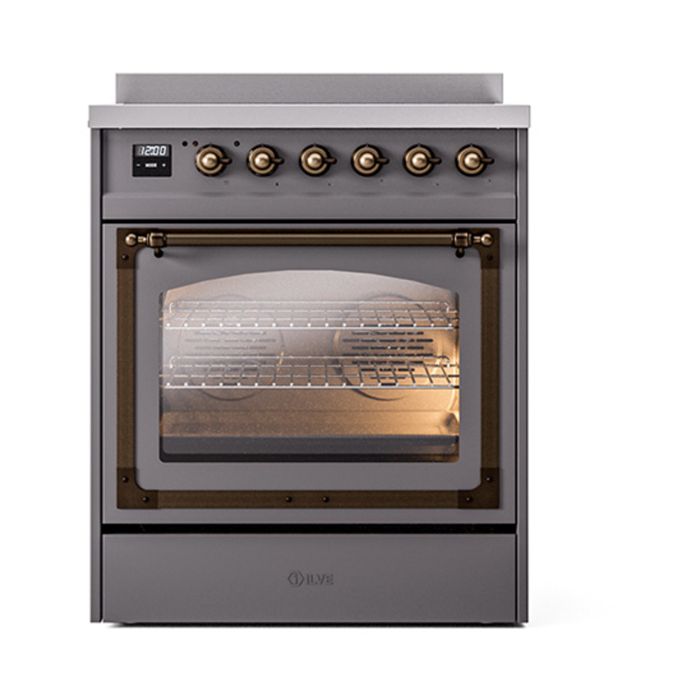 ILVE_UNI304NMPMGB_Nostalgie_II_30"_Induction_Range_front_view