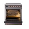 ILVE_UNI304NMPMGP_Nostalgie_II_30"_Induction_Range_oven_door_opened
