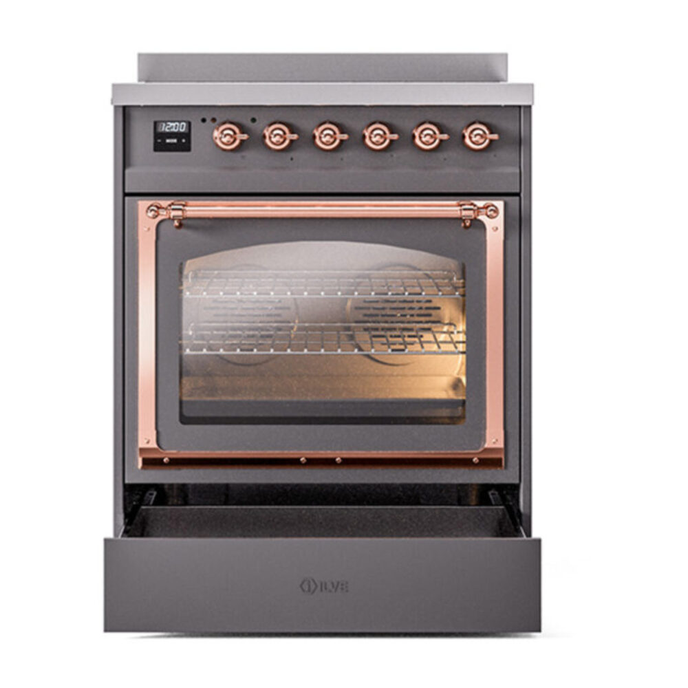 ILVE_UNI304NMPMGP_Nostalgie_II_30"_Induction_Range_drawer_opened