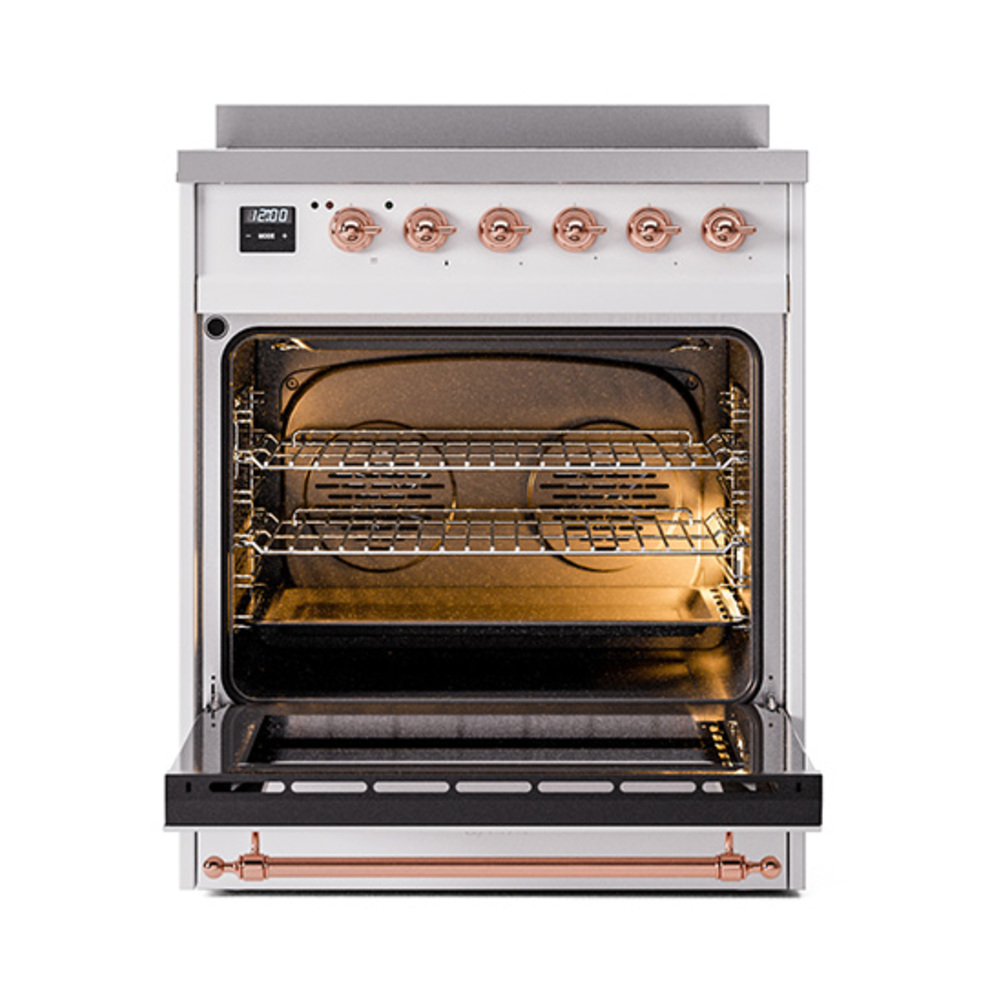 ILVE_UNI304NMPRAP_Nostalgie_II_30"_Induction_Range_oven_door_opened