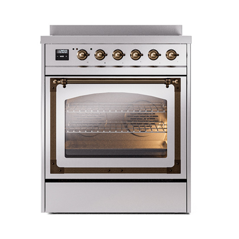 ILVE_UNI304NMPSSB_Nostalgie_II_30"_Induction_Range_front_view
