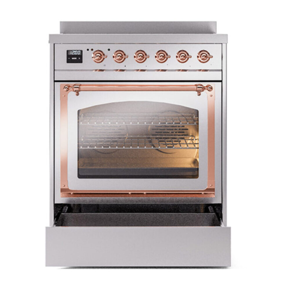 ILVE_UNI304NMPSSP_Nostalgie_II_30"_Induction_Range_drawer_opened
