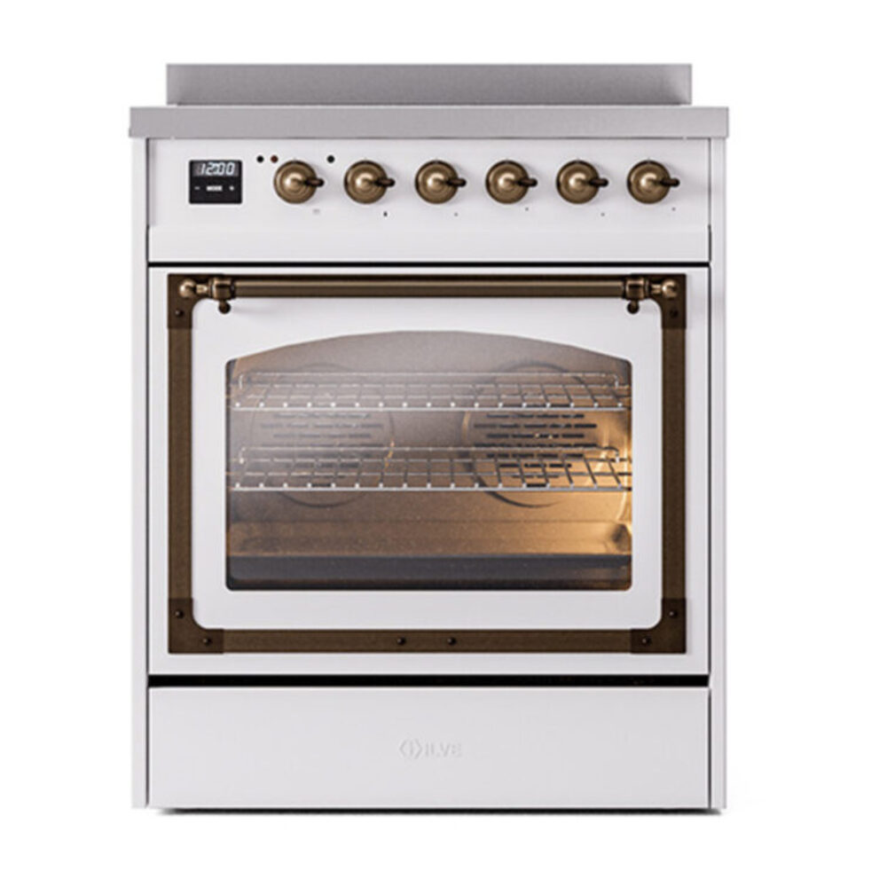 ILVE_UNI304NMPWHB_Nostalgie_II_30"_Induction_Range_front_view