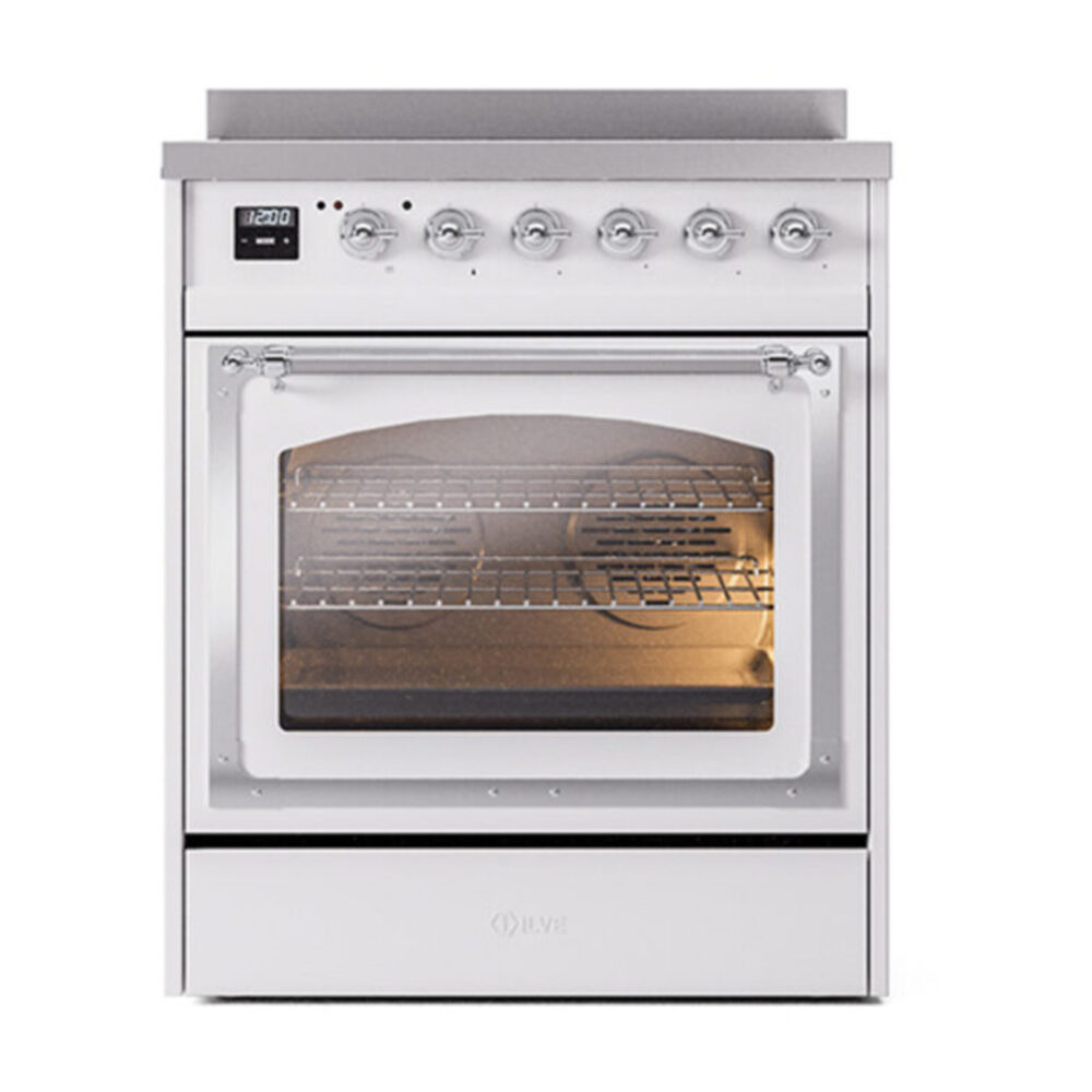 ILVE_UNI304NMPWHC_Nostalgie_II_30"_Induction_Range_front_view