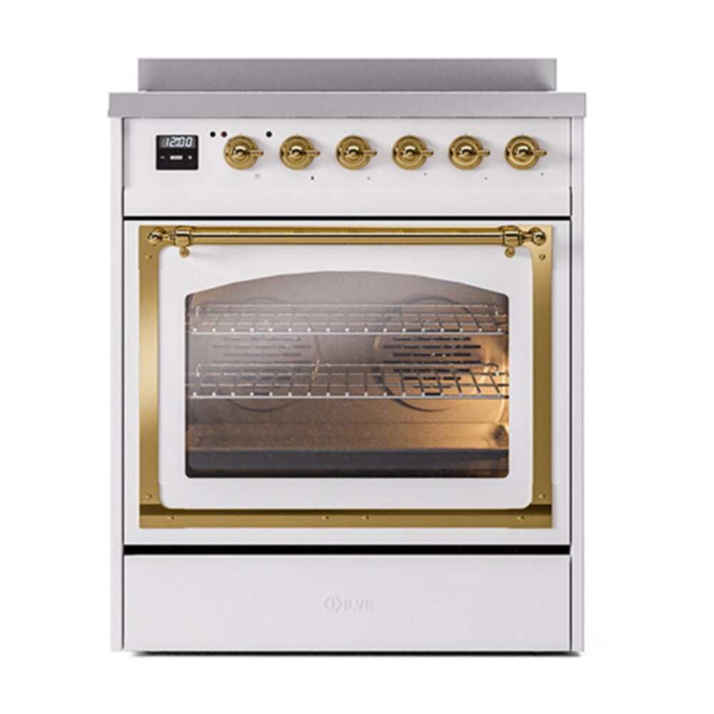 ILVE_UNI304NMPWHG_Nostalgie_II_30"_Induction_Range_front_view