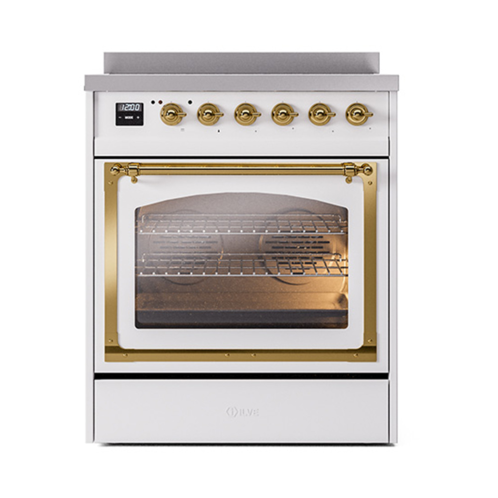 ILVE_UNI304NMPWHG_Nostalgie_II_30"_Induction_Range_front_view