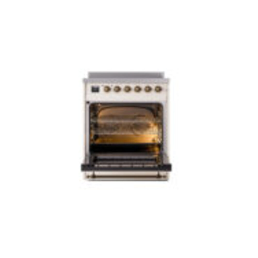 ILVE_UNI304QNMPAWB_Nostalgie_II_30"_Induction_Range_oven_door_opened